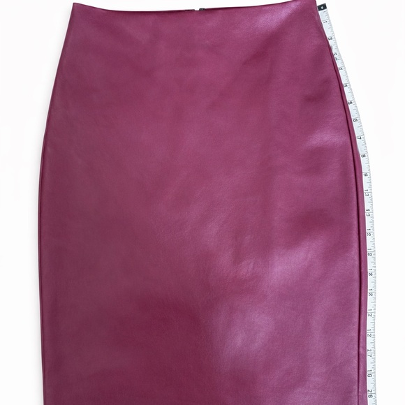 J. Crew Dresses & Skirts - J. Crew Rich Purple Leather Pencil Skirt